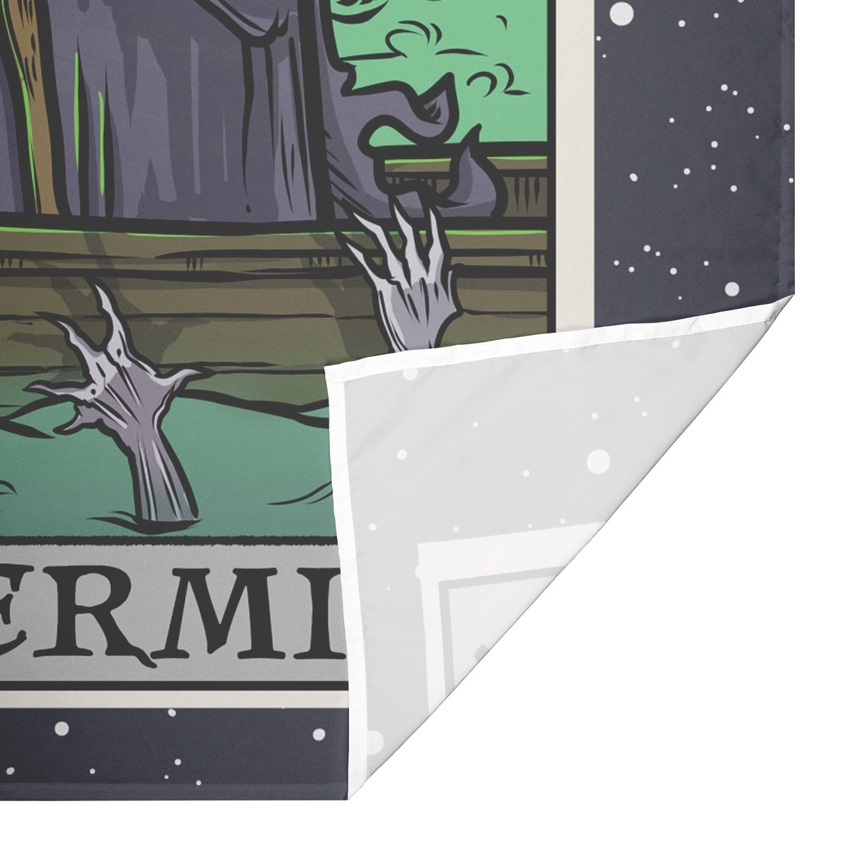 The Hermit Terror Tarot Card Tapestry Color Vertical The Ghoulish Garb