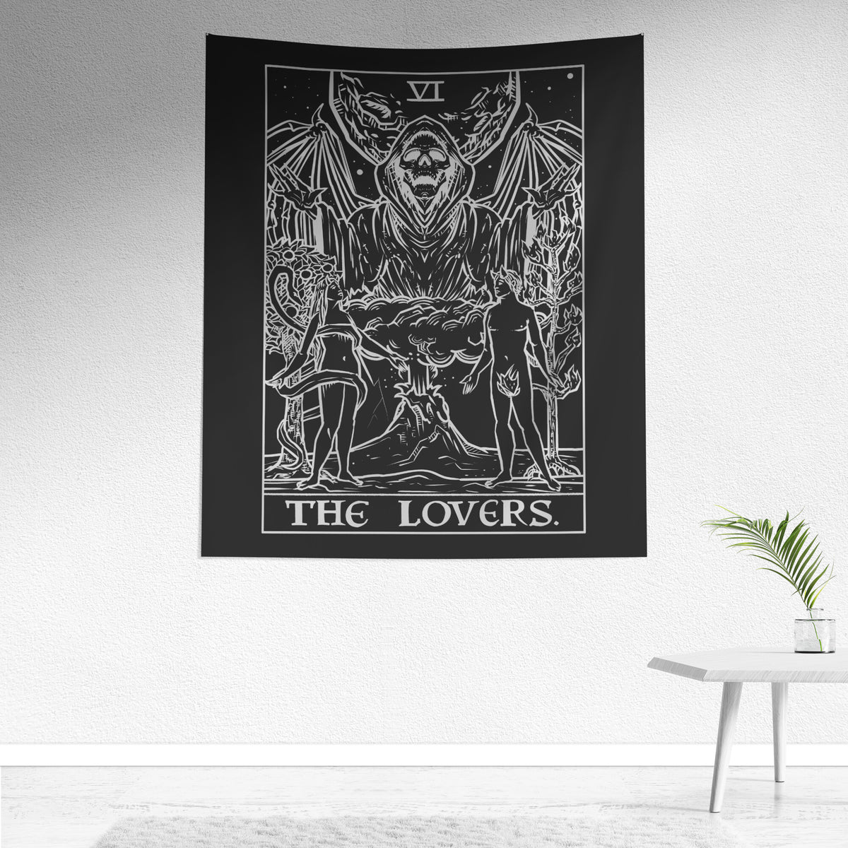 Lovers tarot card sale tapestry