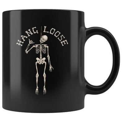 teelaunch Drinkware 11oz Hang Loose Black Coffee Mug