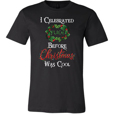 teelaunch T-shirt Canvas Mens Shirt / Black / S I Celebrated Yule Before Christmas Was Cool Unisex T-Shirt