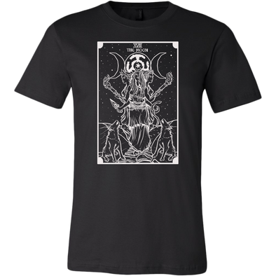 teelaunch T-shirt Canvas Mens Shirt / Black / S The Goddess Hecate In Tarot Monochrome Unisex T-Shirt