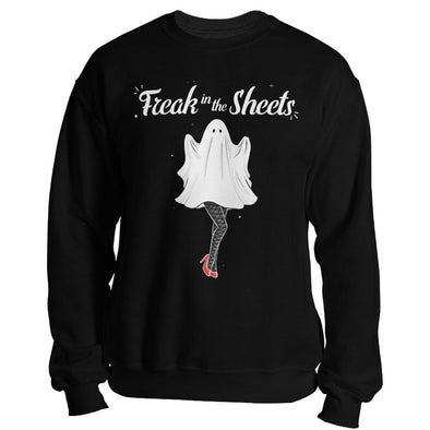 teelaunch T-shirt Crewneck Sweatshirt / Black / S Freak in the Sheets Unisex Sweatshirt