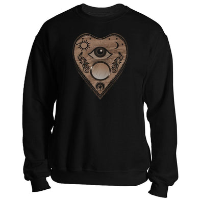 teelaunch T-shirt Crewneck Sweatshirt / Black / S Spirit Board Love Unisex Sweatshirt