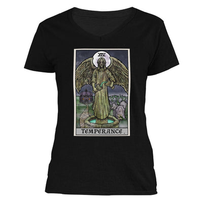 The Ghoulish Garb Design S Temperance Tarot Card - Ghoulish Edition Women's V-Neck