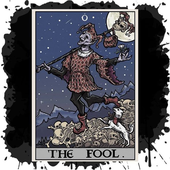 The Ghoulish Garb Design The Fool Tarot Card - Ghoulish Edition