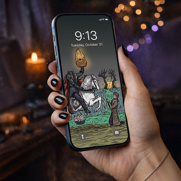 Death Terror Tarot Card Phone Wallpaper