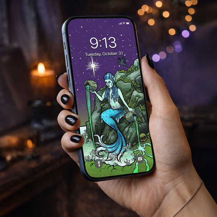 The Star Terror Tarot Card Phone Wallpaper