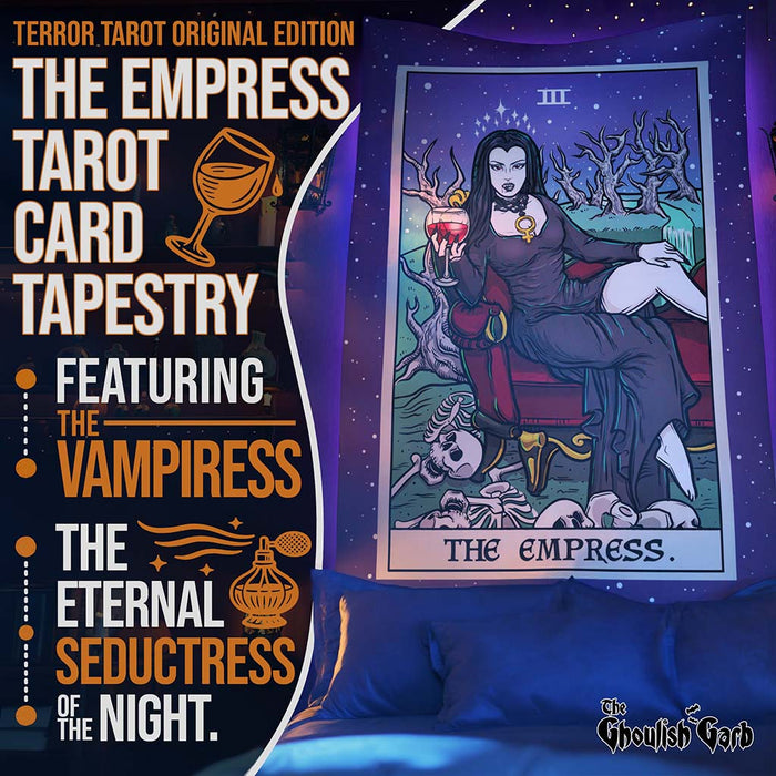 The Empress Terror Tarot Card Tapestry