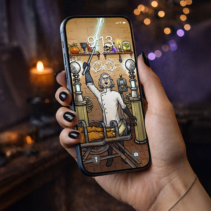 The Magician Terror Tarot Card Phone Wallpaper