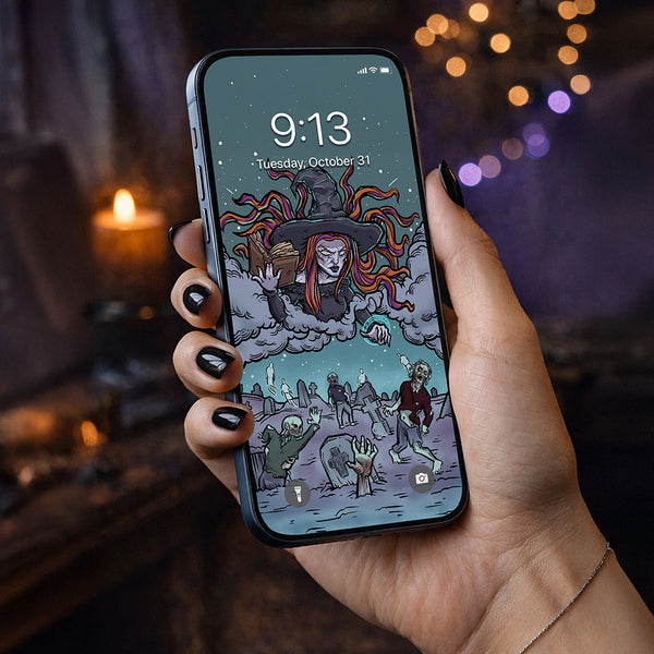 Judgement Terror Tarot Card Phone Wallpaper — Original Edition