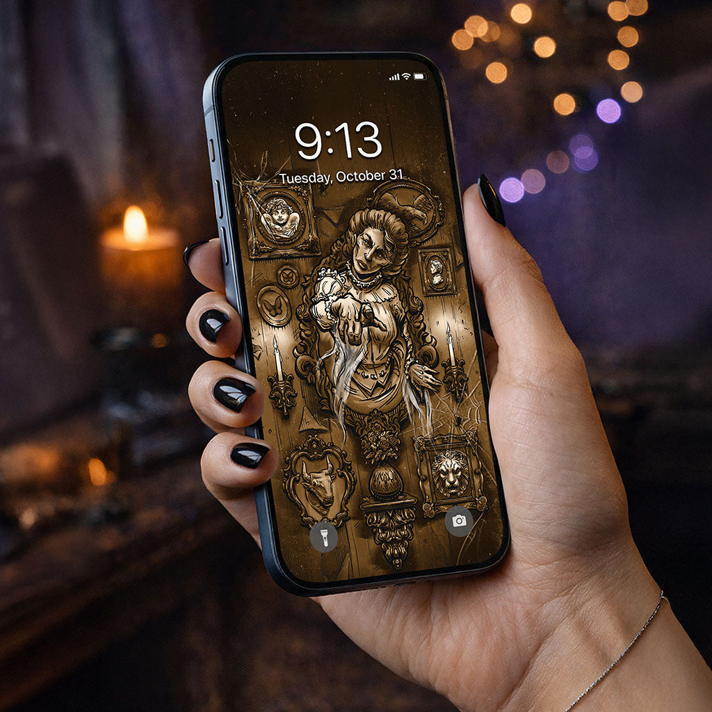 The World Terror Tarot Card Phone Wallpaper