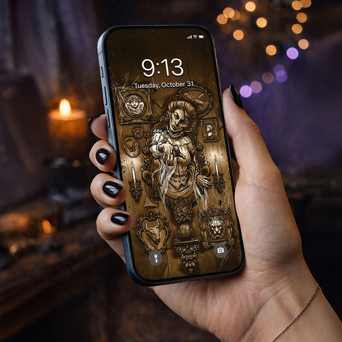 The World Terror Tarot Card Phone Wallpaper