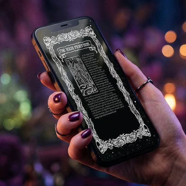 The High Priestess Terror Tarot Guide — Shadow Edition