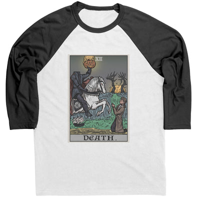 Death Tarot Card Raglan - Terror Tarot Edition