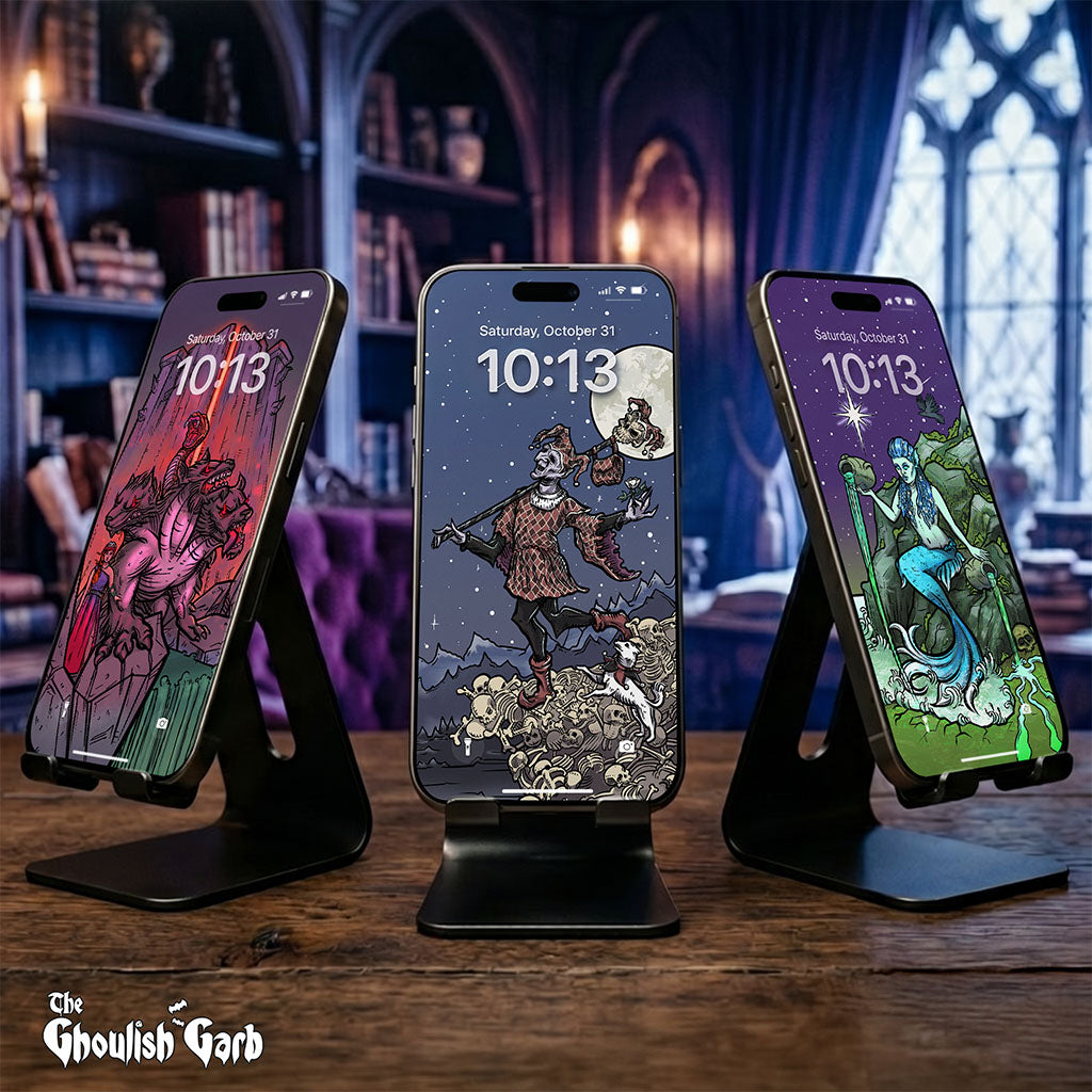 Terror Tarot Card Phone Wallpaper Bundle