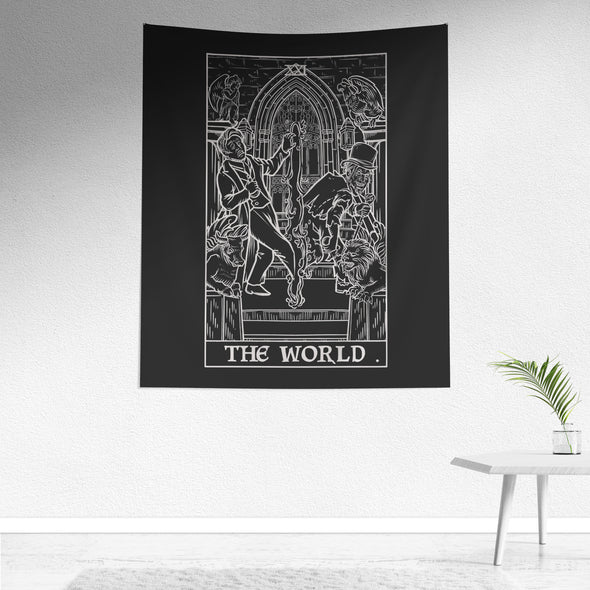 The World Jekyll & Hyde Black & White Tapestry