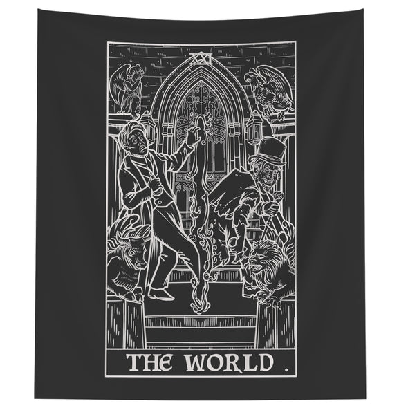The World Jekyll & Hyde Black & White Tapestry