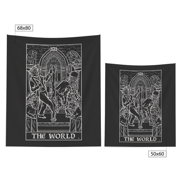 The World Jekyll & Hyde Black & White Tapestry