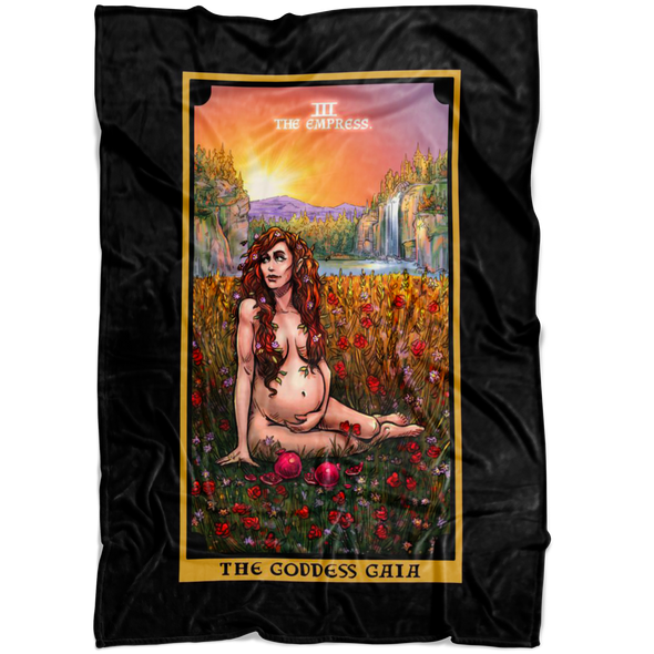 The Goddess Gaia The Empress Tarot Card Blanket