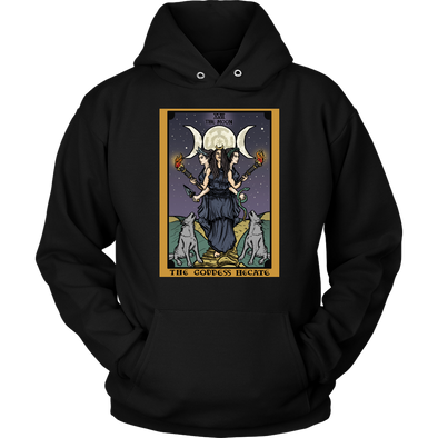The Goddess Hecate Tarot Card Hoodie In Color (5XL Available)