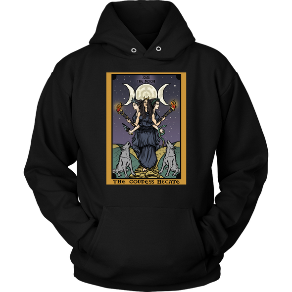 The Goddess Hecate Tarot Card Hoodie In Color (5XL Available)