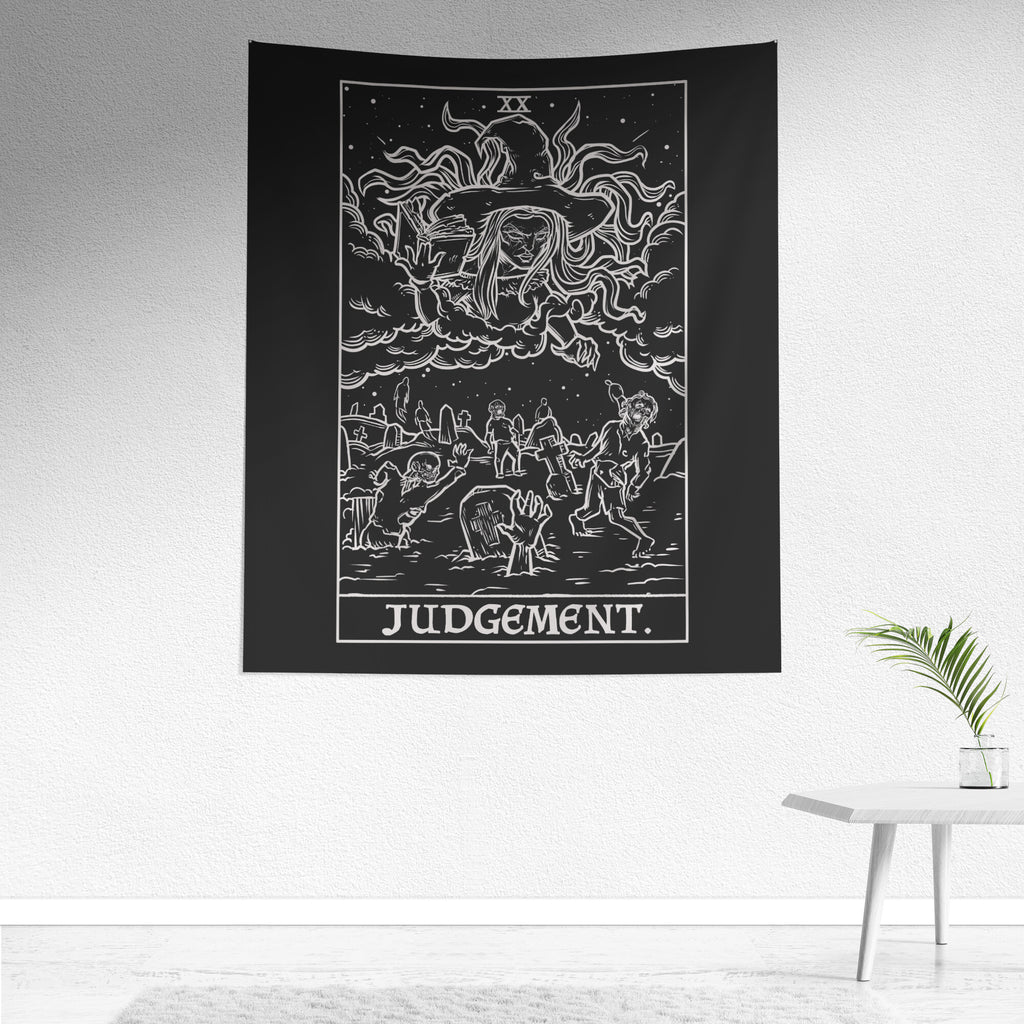 Judgement Tarot Card Tapestry Black White Terror Tarot Shadow Ed The Ghoulish Garb