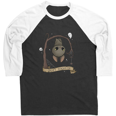 Just Hangin' Cute Bat Raglan Shirt