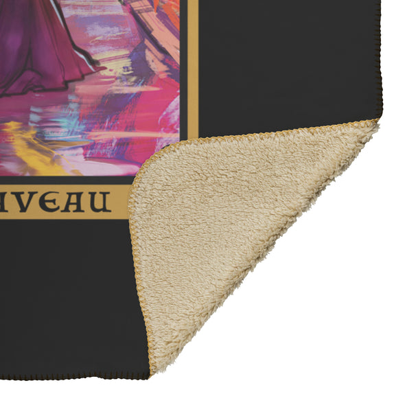 Marie Laveau Justice Tarot Card Blanket