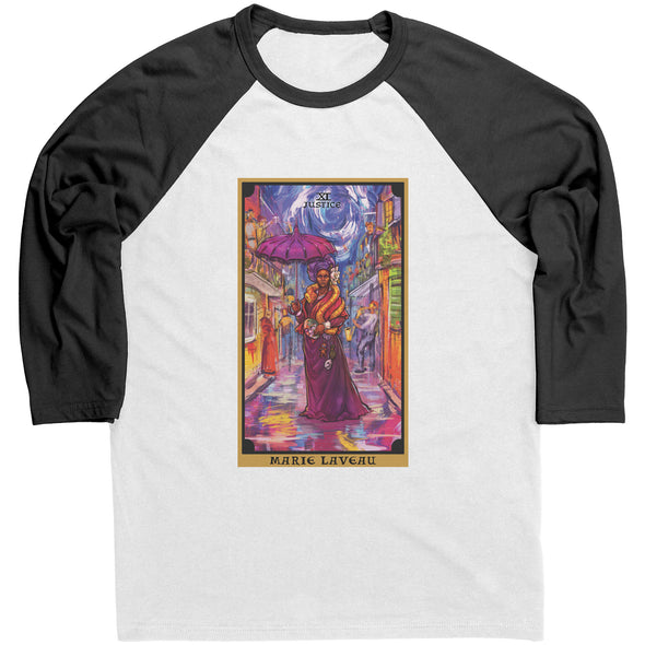 Marie Laveau Justice Tarot Card Raglan
