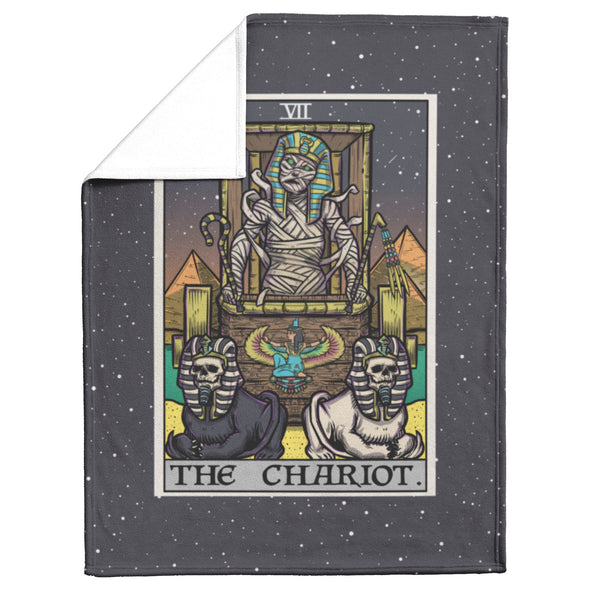 The Chariot Tarot Card Blanket - Terror Tarot Edition (Color/Vertical)