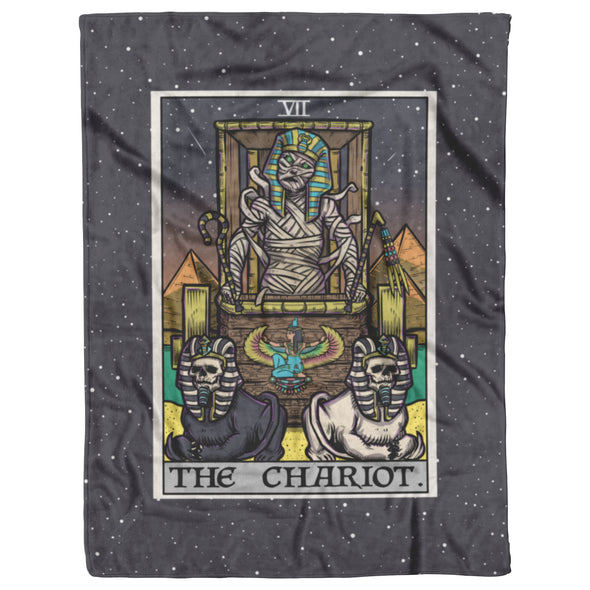 The Chariot Tarot Card Blanket - Terror Tarot Edition (Color/Vertical)