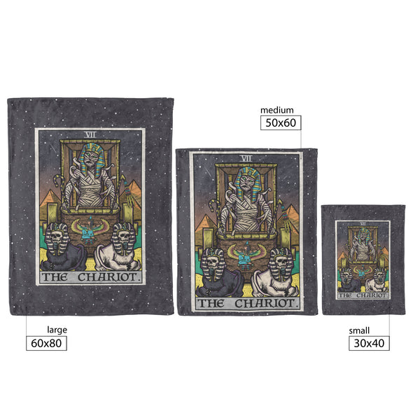 The Chariot Tarot Card Blanket - Terror Tarot Edition (Color/Vertical)