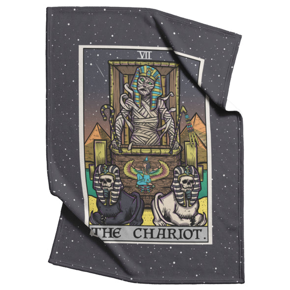 The Chariot Tarot Card Blanket - Terror Tarot Edition (Color/Vertical)