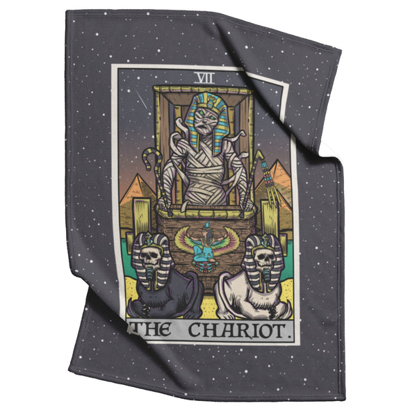 The Chariot Tarot Card Blanket - Terror Tarot Edition (Color/Vertical)