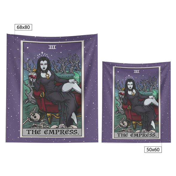 The Empress Tarot Card Terror Tarot Edition Tapestry (Color/Vertical)