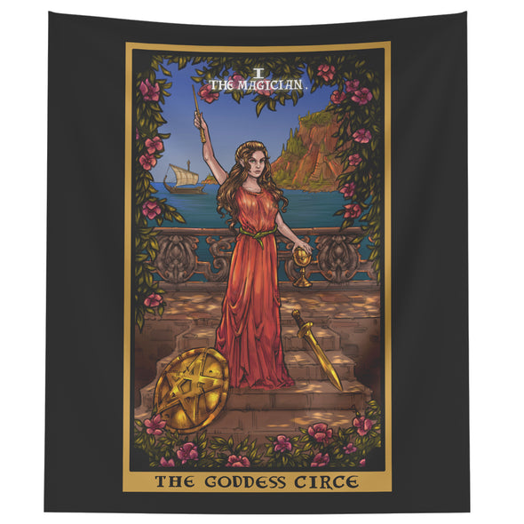 The Goddess Circe in The Magician Tarot Card Tapestry