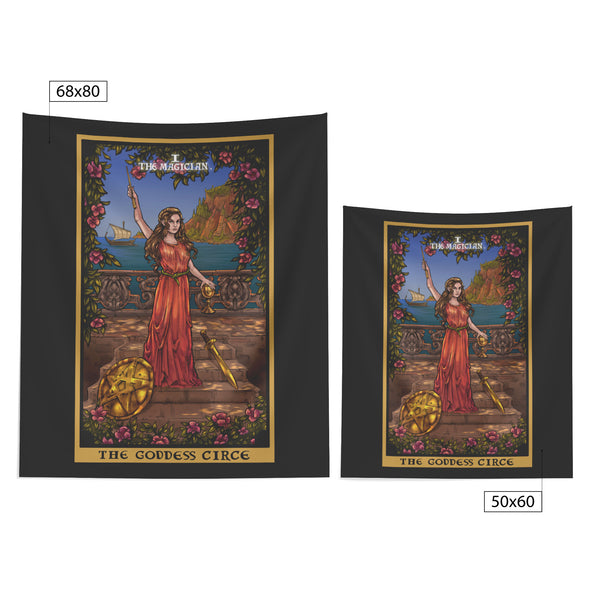 The Goddess Circe in The Magician Tarot Card Tapestry