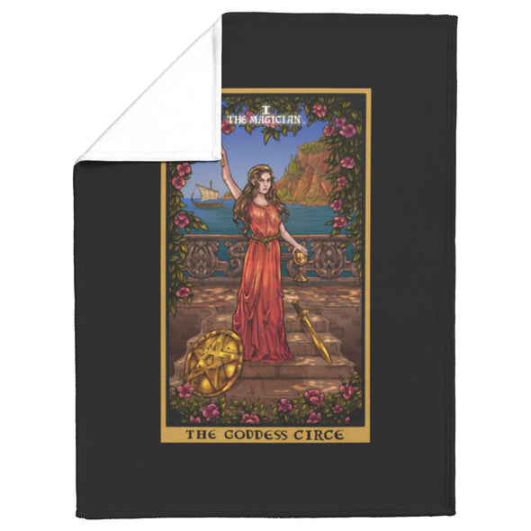 The Goddess Circe in The Magician Tarot Card Blanket