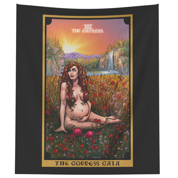 The Goddess Gaia in The Empress Tarot Card Tapestry