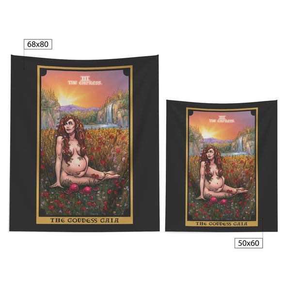 The Goddess Gaia in The Empress Tarot Card Tapestry