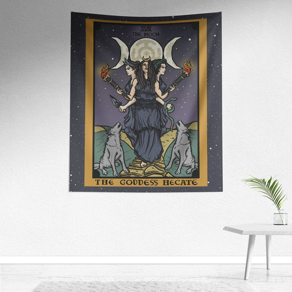 The Goddess Hecate In The Moon Tapestry (Color)