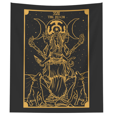 The Goddess Hecate Tapestry (Black & Gold)