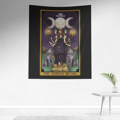 The Goddess Hecate in The Moon Tarot Card Tapestry