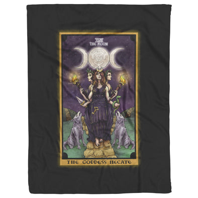 The Goddess Hecate in The Moon Tarot Card Blanket