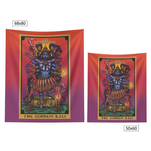 The Goddess Kali In The Ferocious Tarot Card Tapestry