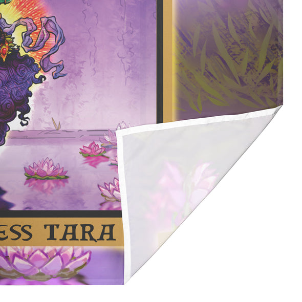 The Goddess Tara In The Hanged Woman Tarot Card Tapestry