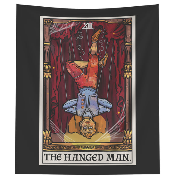 The Hanged Man Tarot Card Tapestry - Terror Tarot Edition
