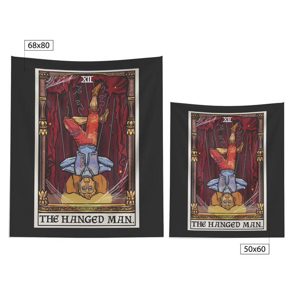 The Hanged Man Tarot Card Tapestry - Terror Tarot Edition