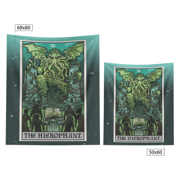 The Hierophant Terror Tarot Card Tapestry