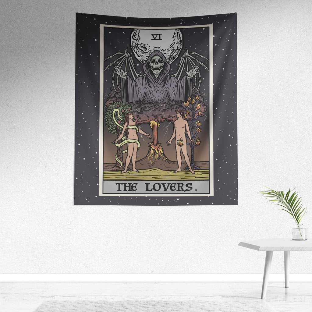 Lovers high quality tarot card tapestry